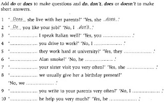 ingles: oraciones positivas,negativas,interrogativa